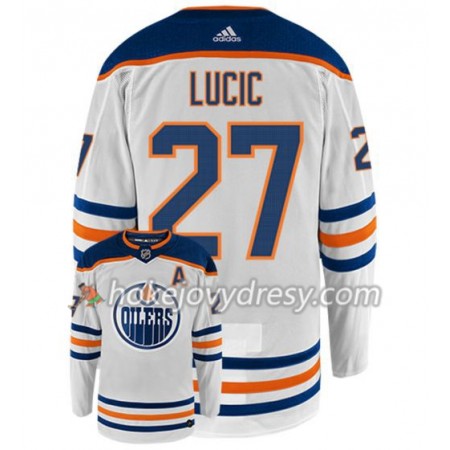 Pánské Hokejový Dres Edmonton Oilers MILAN LUCIC 27 Adidas Bílá Authentic